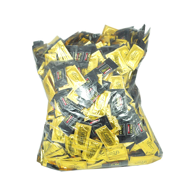 SICO Safety, Latex, 18 cm (7 in), Ø 5,2 cm (2,0 in), 1000 Condoms