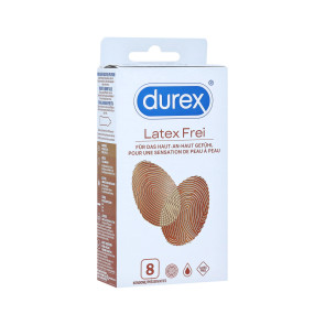 Durex Latex Frei Condoms 8 pcs, Latex Free, with Reservoir, ⌀ 56mm, 190mm
