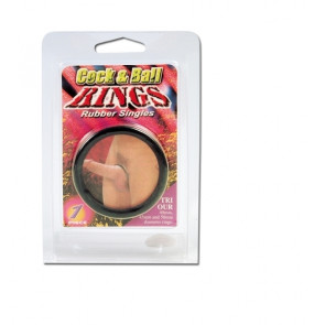 COCK AND BALL RINGS, Cockring, Rubber, Ø 5,0 cm (2,0 in)