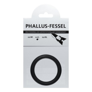 AMARELLE Phallus-Fessel, Latex Cockring, L, black