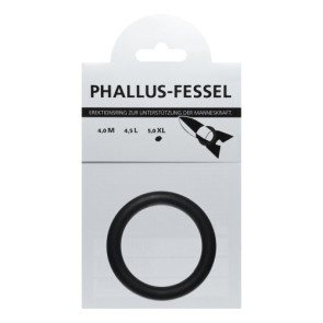 AMARELLE Phallus-Fessel, Latex Cockring, XL, black