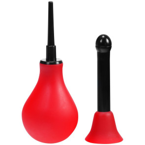 Seven Creations Unisex Whirling Spray, Intimate Douche, Latex Rubber/Plastic, Red/Black, 25 cm (9,8 in)